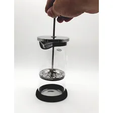 Prensa Francesa Luxo Cafeteira Cha Cafe Cremeira Bule 350ml Cor Prateado Foto mini 4