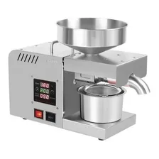 Prensa Hidráulica Máquina Extratora De Óleo Automática Cor Prateado Metálico 220V Foto mini 4