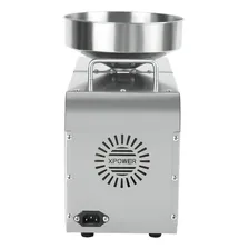 Prensa Hidráulica Máquina Extratora De Óleo Automática Cor Prateado Metálico 220V Foto mini 3