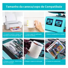 Prensa Térmica Canecas 11oz Dobro Squeezes Copos Sublimadora Mecolour 110v Foto mini 4