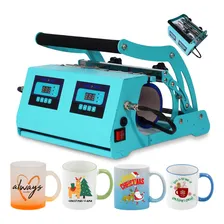Prensa Térmica Canecas 11oz Dobro Squeezes Copos Sublimadora Mecolour 220v Foto  mini 1