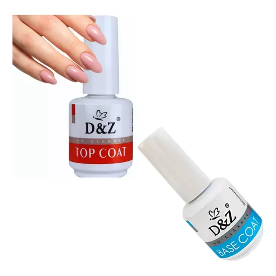Preparadores D&z Top Coat + Gel Base Coat Profissional Foto 1