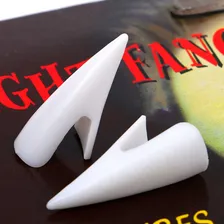 Presa De Vampiro Dentes Caninos Halloween Cor Branco Foto mini  2