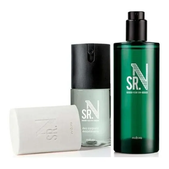 Presente Col么nia Nat Srn + Desodorante+sabonete Barba Foto 1