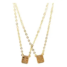 Presente De Natal Escapulário Feminino Banhado A Ouro 18k Cor Dourado Foto  mini 1