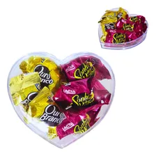 Presente Dia Dos Namorados Coração Com Bombons Chocolates Foto  mini 1