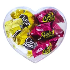 Presente Dia Dos Namorados Coração Com Bombons Chocolates Foto mini  3