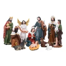 Presépio De Natal 11 Peças 20 Cm De Altura Resina Foto  mini 1