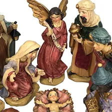 Presépio Natal Completo De Resina Com 11 Peças Realista Foto mini 4