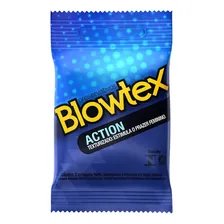 Preservativo Blowtex Lubrificado Action - 12 Pacotes C/ 3 Un Foto mini 1
