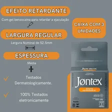 Preservativo Jontex Efeito Retardante 3 Unidades Foto mini 3