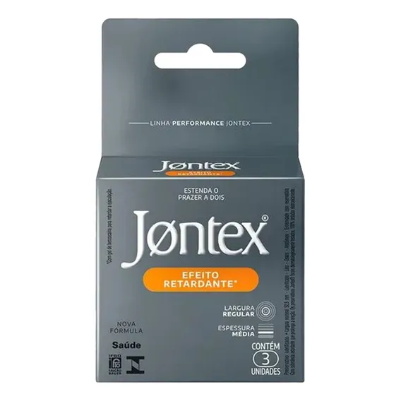 Preservativo Jontex Efeito Retardante 3 Unidades Foto 1