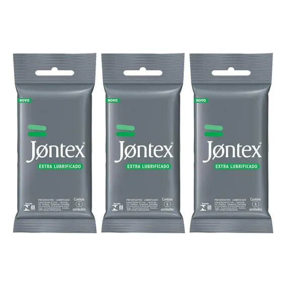 Preservativo Jontex Extra Lubrificado Camisinha 18 Unid Foto 1