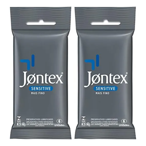 Preservativo Jontex Sensitive Mais Fino ( 12 Camisinhas ) Foto 1