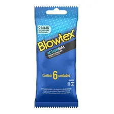 Preservativo Lubrificado Action Blowtex Pacote 6 Unidades Foto mini 1