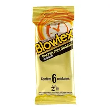 Preservativo Lubrificado Prazer Prolongado Blowtex Pacote 6 Unidades Foto mini 2