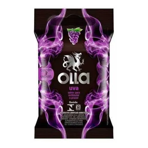 Preservativo Olla Uva c/3 Camisinhas Foto 1
