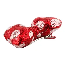 Presilha Cabelo Laço Vermelho Minnie Mouse Disney Foto mini  3