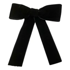 Presilha De Laço De Veludo Liso. Cor Preto Foto mini  3