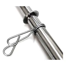 Presilha Grampo Barra Musculação 3 Voltas 10 Pares 28,5 Mm Foto mini 4