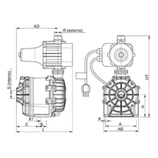 Pressurizador 1,0 Cv 220v Syllent/aqquant C/pressostato Ext Foto mini 3