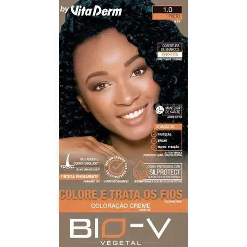 Preto 1.0 Coloração Bio V Vita Derm Foto 1