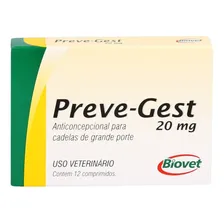 Preve-gest Anticoncepcional 20mg 12 Comprimidos Biovet Foto mini 2