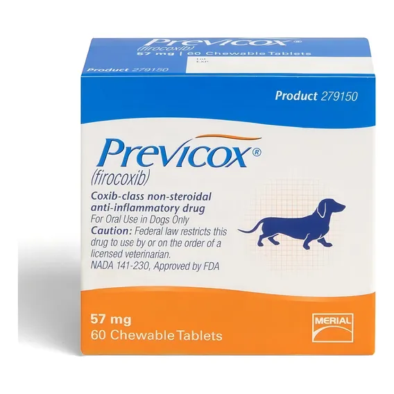 Previcox 57 Mg Cães Pote 60 Comprimidos - Merial Foto 1