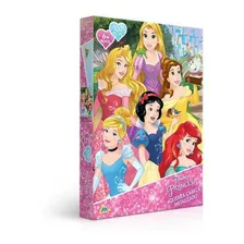 Princesas Metalizado 100 Peças Quebra-cabeça - Toyster 2225 Foto mini 1