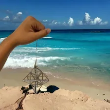 Prisma Dagua Feng Shui Estrela Merkaba 15 Cm Vidro E Metal Foto mini  3