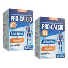 Pró Cálcio Vitamina D3 Ostras 500mg 2x60cápsulas Arte Nativa Sabor Sem Sabor Foto  mini 1
