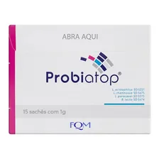 Probiatop Suplemento Simbiótico Com 15 Sachês De 1g Cada Unidad FQM Foto mini 4