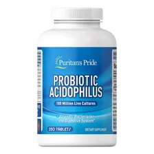 Probi贸tico Acidophilus 250 Tabletes Puritans Pride Importado Foto mini 1