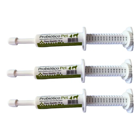 Probiótico Pet Avert Para Cães E Gatos 14 G - Kit Com 3 Foto 1