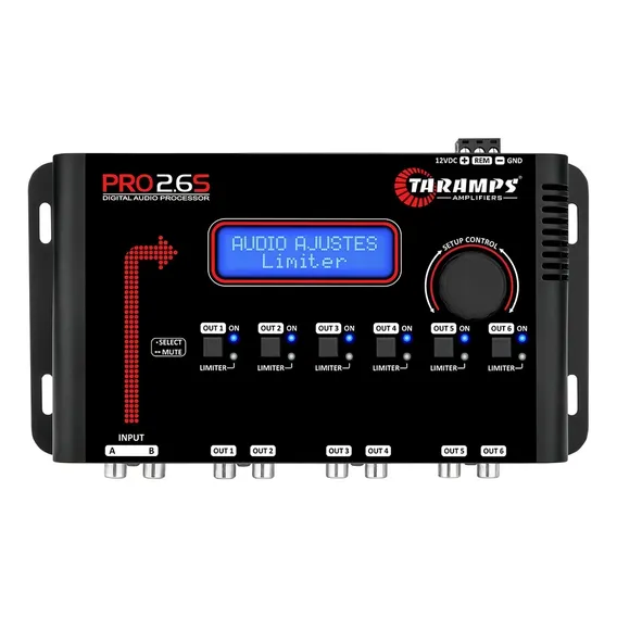 Processador Crossover Equalizador Taramps Pro 2.6s 12V Foto 1