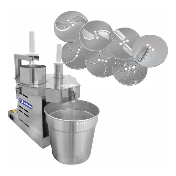 Processador De Alimentos Industrial Profissional Para Pizzaria Supermercado Restaurante Sebem Com 7 Discos Foto 1