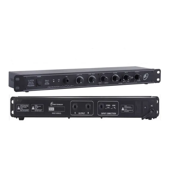 Processador Efeito Voz Microfone Llef3x Echo Delay Reverb 127/220v Foto 1