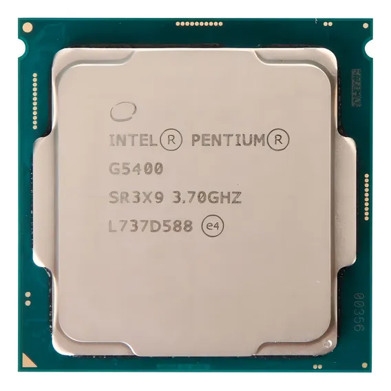 Processador gamer Intel Pentium Gold G5400 BX80684G5400 de 2 nĂșcleos e 3.7GHz de frequĂȘncia com grĂĄfica integrada Foto 1