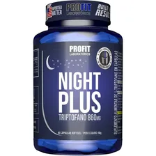 Profit Night Plus - Triptofano 860mg - 60caps - Sem sabor Foto mini 1