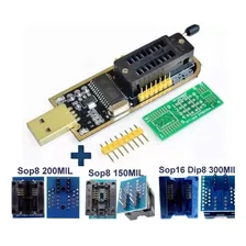 Programador Gravador Usb De Eprom Bios Ch341a e Adaptadores Foto mini 4