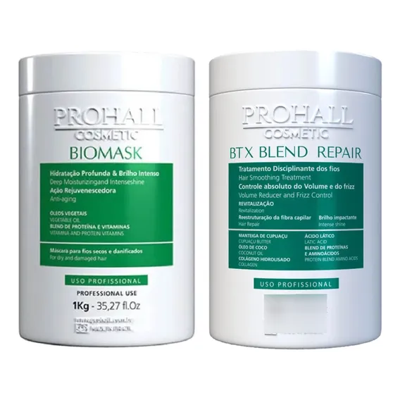 Prohall Btx Capilar Blend Repair 1kg + Máscara Biomask Foto 1
