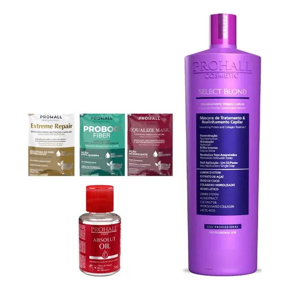 Prohall Progressiva Matizadora Select Blond S/formol 1 Litro Foto 1