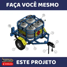 Projeto Construir Reboque De Carretinha Para Moto Gás Em Pdf Foto mini 2