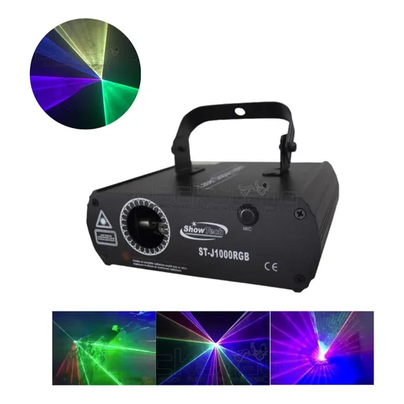 Projetor Holografico Laser Show Rgb 1w Dmx Dj Foto 1