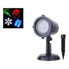 Projetor Natal Led Natalino Desenhos Laser Espeto Jardim Foto mini 1
