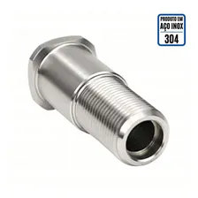 Prolongador Para Torneira De Chopp - Roca G5/8 X 07 Cm Inox Foto mini 2