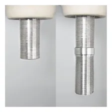 Prolongador Válvula 7/8 Ideal Para Cubas Premium Inox 60mm Foto mini  3