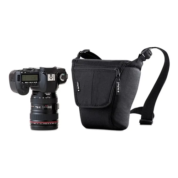 Promo 3 Bolsa Alhva Para Canon 70d, Nikon D7100, Etc Cor Preto Foto 1