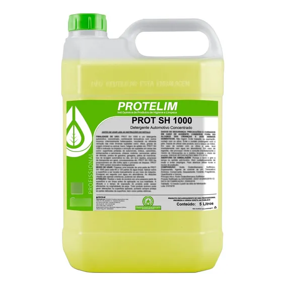 Prot Sh1000 Shampoo Neutro 5l Concentrado - Protelim Foto 1