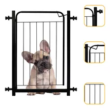 Proteção Grade Portão Pet Cachorro 69cm A 74cm Criança Cães Cor Preto Itagold Foto mini 1
